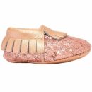 Пинетки из кожи натуральной Itzy Ritzy Blush Sparkle (размер 12-18 мес.)