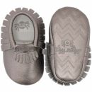 Пинетки из кожи натуральной Itzy Ritzy Pewter (размер 6-12 мес.)