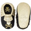 Itzy Ritzy (США) Пинетки из кожи натуральной Hearts & Cross Bones (размер 6-12 мес.)