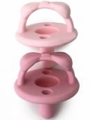 Itzy Ritzy (США) Пустышки соски силиконовые для девочек 0-6, 6-18 Розовая/Бледно розовая