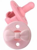 Itzy Ritzy (США) Пустышки соски силиконовые для девочек 0-6, 6-18 Розовая/Бледно розовая