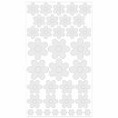 Световозвращающие стикеры на твердые поверхности Bsnuggle серебристые цветы