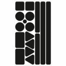 Световозвращающие стикеры на твердые поверхности Bsnuggle черные звездочки