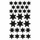 Световозвращающие стикеры на твердые поверхности Bsnuggle черные звездочки