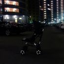 Световозвращающие стикеры на твердые поверхности Bsnuggle черные звездочки