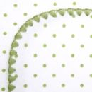 Фланелевая пеленка для новорожденного SwaddleDesigns Sage Polka Dot