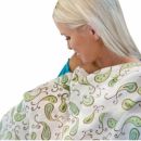 Фланелевая пеленка для новорожденного SwaddleDesigns Sage Polka Dot