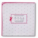 Фланелевая пеленка для новорожденного SwaddleDesigns Fuchsia Lt. Heart