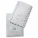 Полотенчики SwaddleDesign Baby Burpie Set Lt Blue w/PB Dots