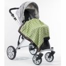 Плед детский SwaddleDesigns Stroller Blanket Lime w/BR Mod C