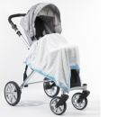 Плед детский SwaddleDesigns Stroller Blanket Pstl Blue Puff C