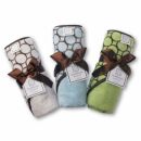 Полотенце для новорожденного Hooded Towel SwaddleDesigns Blue w/BR Mod C