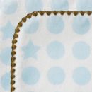 Фланелевая пеленка Organic Blue Dot/Stars M