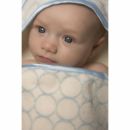 Полотенце для новорожденного Hooded Towel SwaddleDesigns - Organic Blue Mod on IV