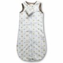 Спальный мешок для новорожденного мальчика Голубой SwaddleDesigns zzZipMe 3-6 М Pstl Blue/Gold Dots