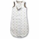 Спальный мешок для девочки розовый SwaddleDesigns zzZipMe 3-6 М Pstl Blue/Gold Dots
