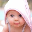 Полотенце для новорожденного Hooded Towel SwaddleDesigns Blue Striped Fish