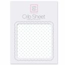 Простынь детская SwaddleDesigns Fitted Crib Sheet SeaCrystal Dot