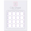 Простынь детская SwaddleDesigns Fitted Crib Sheet Lavender Mod