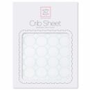 Простынь детская SwaddleDesigns Fitted Crib Sheet Pstl. Blue Mod