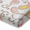SwaddleDesigns (США) Простыня 140х70 на резинке детская фланелевая Pink Paisley