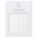 Простынь детская SwaddleDesigns Fitted Crib Sheet - Organic Blue Mod C on IV