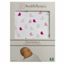 Простынь детская SwaddleDesigns Fitted Crib Sheet VB Lt. Chickies