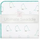Фланелевая пеленка для новорожденного SwaddleDesigns SeaCrystal Chickies