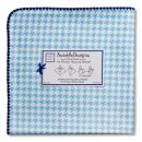 Фланелевая пеленка для новорожденного SwaddleDesigns Blue Puppytooth