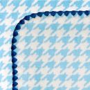 Фланелевая пеленка для новорожденного SwaddleDesigns Blue Puppytooth