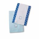 Полотенчики SwaddleDesign Baby Burpie Set Blue Puppytooth