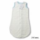 Детский спальный мешок SwaddleDesigns zzZipMe 3-6 М Ivory Puff w/Blue