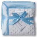 Плед детский флис SwaddleDesigns Stroller Blanket WH Plush/Bl Velvet