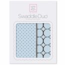 Набор пеленок фланель/тонкая SwaddleDesigns Swaddle Duo Pstl Blue Modern