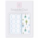 Набор пеленок фланель/тонкая SwaddleDesigns Swaddle Duo PB Cute & Wild