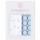 Набор пеленок фланель/тонкая SwaddleDesigns Swaddle Duo BL Big Chickies