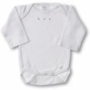Боди для малышей 3-6 мес. с длинным рукавом WHIte w/PB Dots