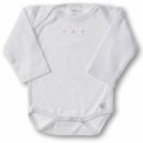 SwaddleDesigns (США) Боди с длинным рукавом для детей 3-6 мес White w/PP Dots