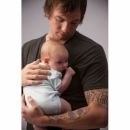 SwaddleDesigns (США) Боди с длинным рукавом для детей 6-12 мес White w/PP Dots