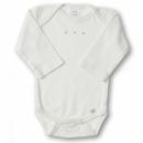 SwaddleDesigns (США) Боди с длинным рукавом для детей 6-12 мес Lt Blue w/PB Dots