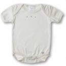 Боди с коротким рукавом 6-12 мес.Organic Ivory w/PB Dots