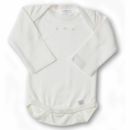 SwaddleDesigns (США) Боди с длинным рукавом для детей 6-12 мес Organic Ivory w/PP Dots