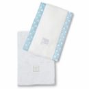 Полотенчики SwaddleDesigns Baby Burpie Set Blue Sterling Deco Elephants on Sunwashed Pastels