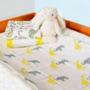 Полотенчики SwaddleDesigns Baby Burpie Set Blue Sterling Deco Elephants on Sunwashed Pastels