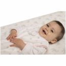 SwaddleDesigns (США) Простыня 140х70 на резинке детская фланелевая Sheet Y Sterling Deco Elephants