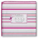 Пеленка фланель для новорожденного SwaddleDesigns Very Berry Stripe