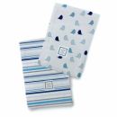 Полотенчики SwaddleDesign Marquisette Baby Burpie TB Chickies/Stripe