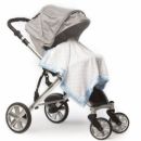 Плед детский в коляску SwaddleDesigns Stroller Blanket PB & Sterling Dot