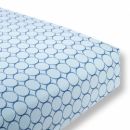 Детская простынь Fitted Crib Sheet True Blue Mod