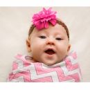 Пеленка детская тонкая SwaddleDesigns Маркизет Lavender Chevron